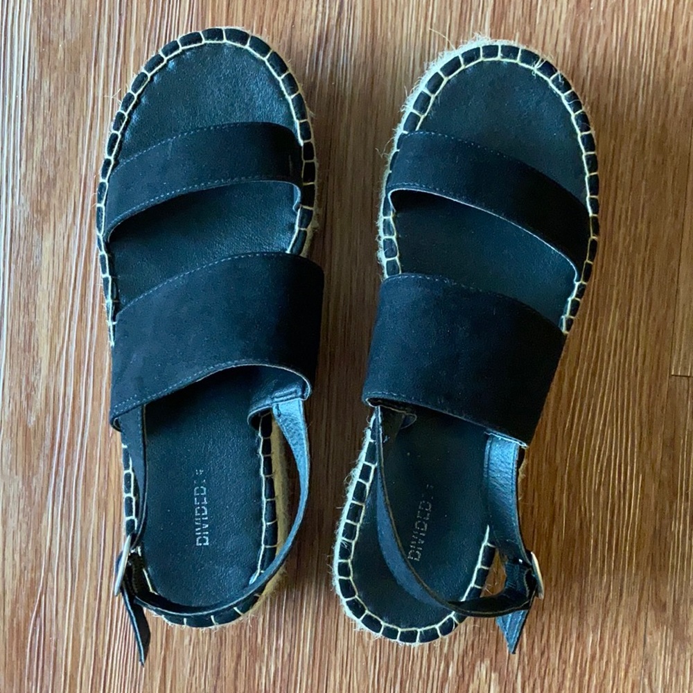H&M Black Platform Sandals